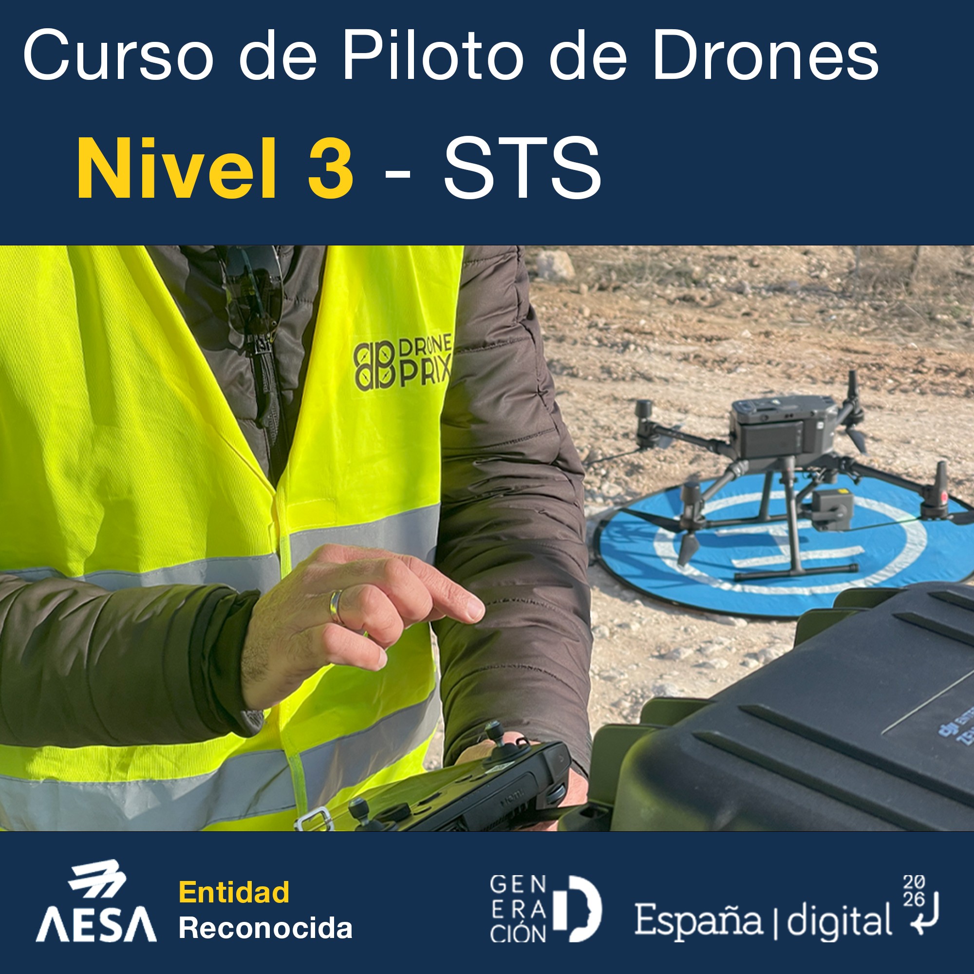 Comprar CURSO DE PILOTO DE DRONES STS - NIVEL 3