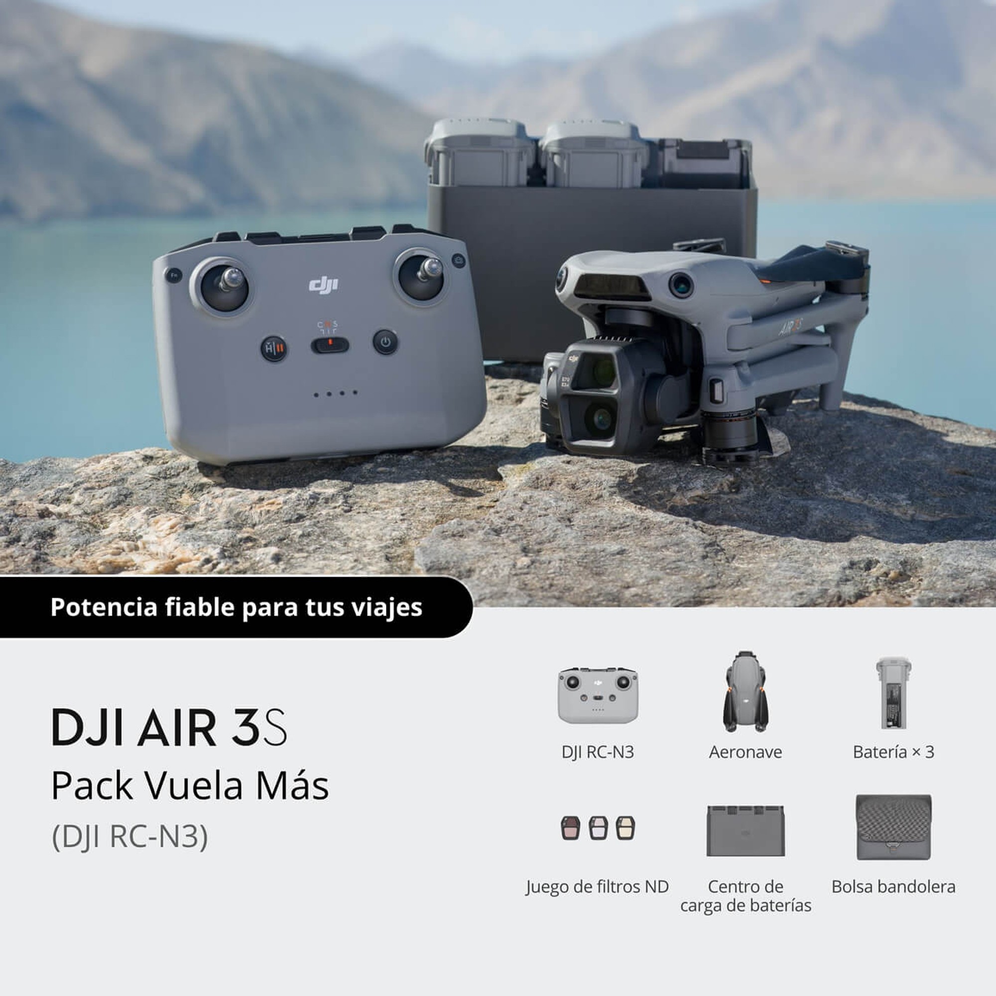 DJI AIR 3S Vuela Más RC-N3