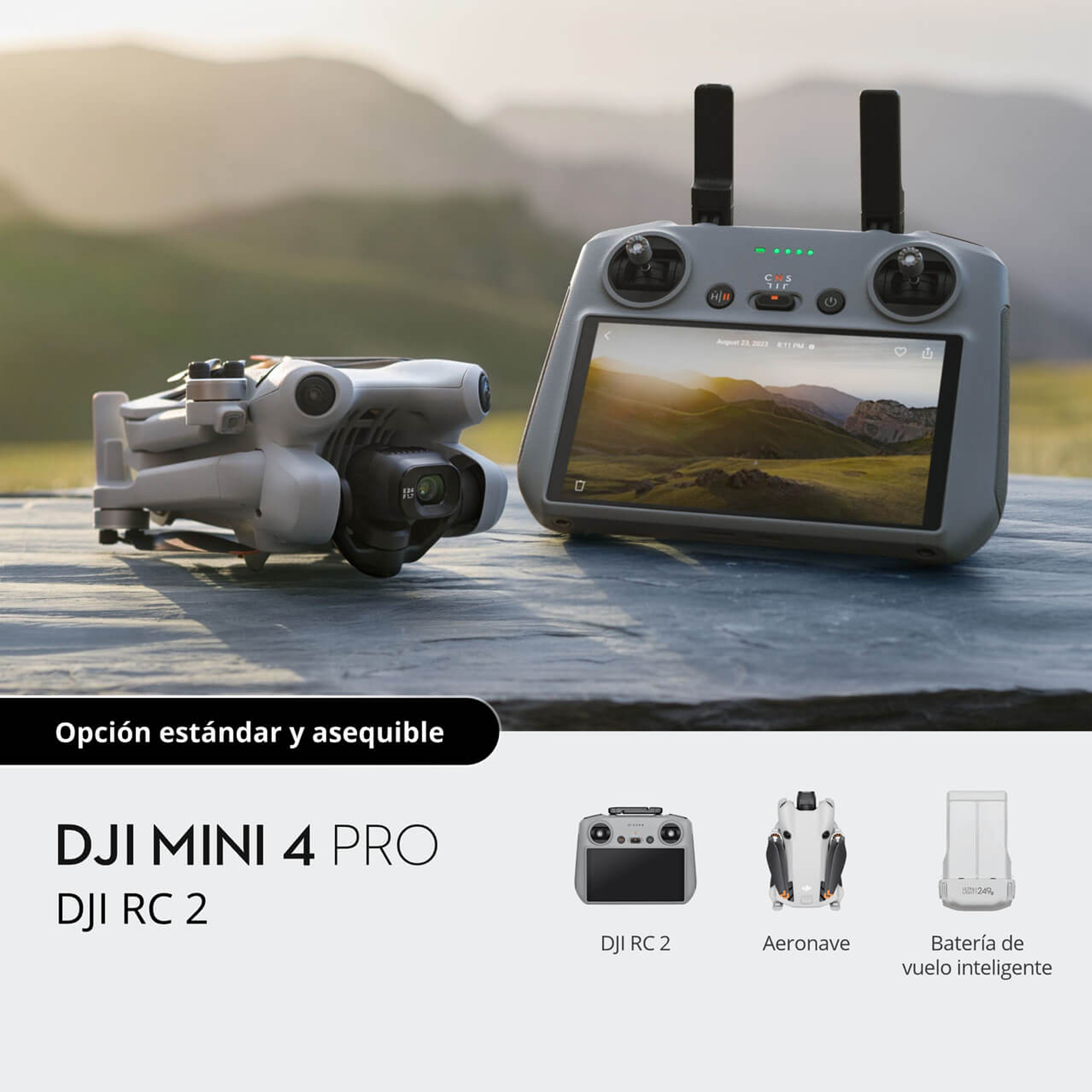 DJI Mini 4 PRO con DJI RC 2