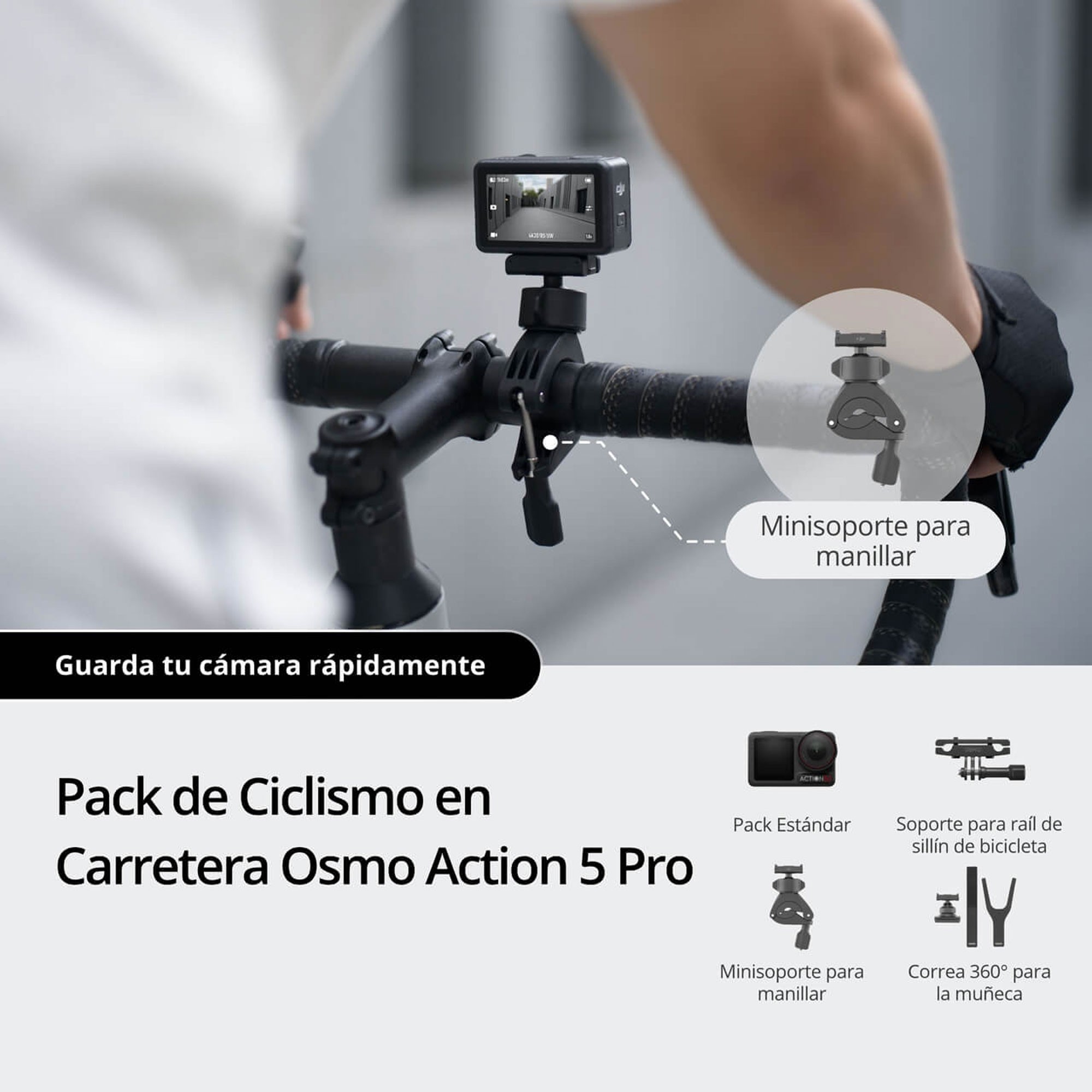 DJI Osmo Action 5 Pro Pack Ciclismo en Carretera