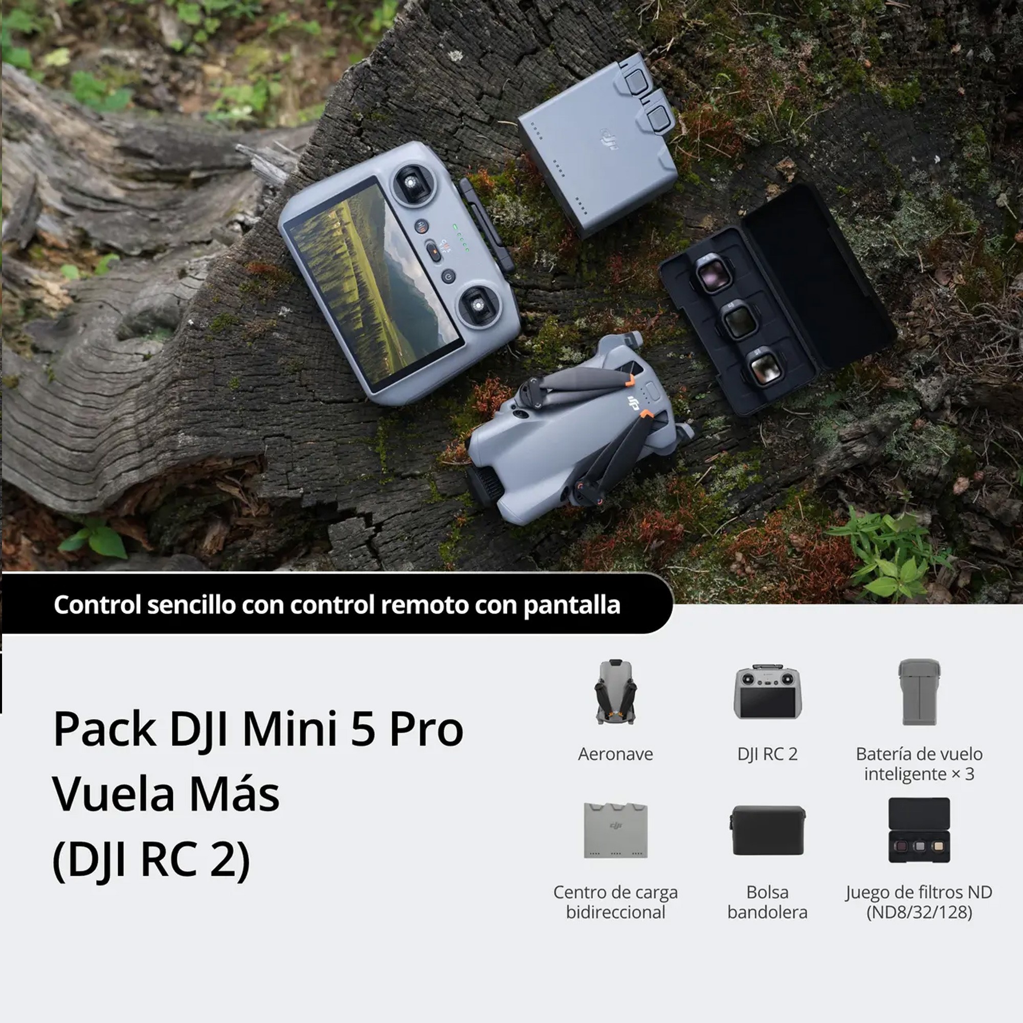 Drone Prix S.LDJI Mini 5 Pro Vuela Más con RC 2
