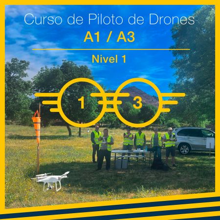 CURSO DE PILOTO DE DRONES A1/A3 - NIVEL 1