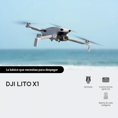 Dron con accesorios