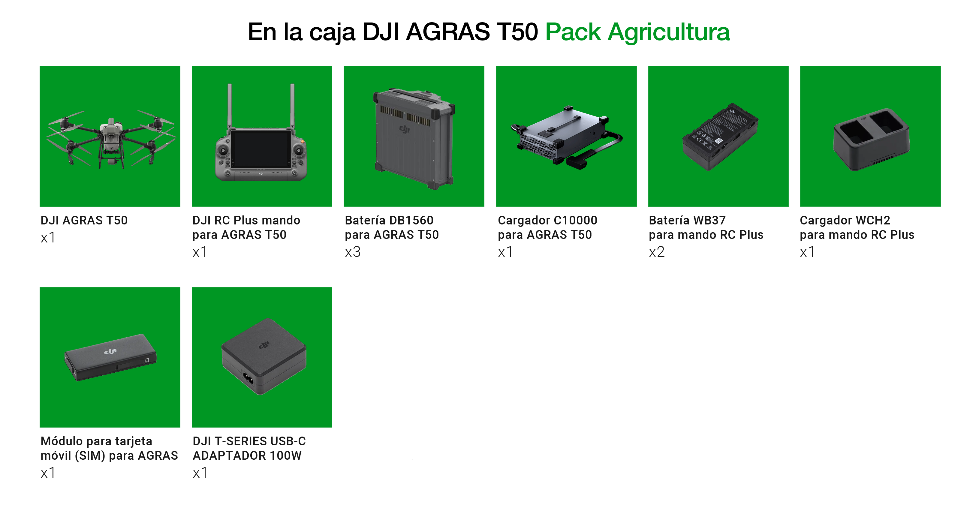 Pack Agricultura Agras T50