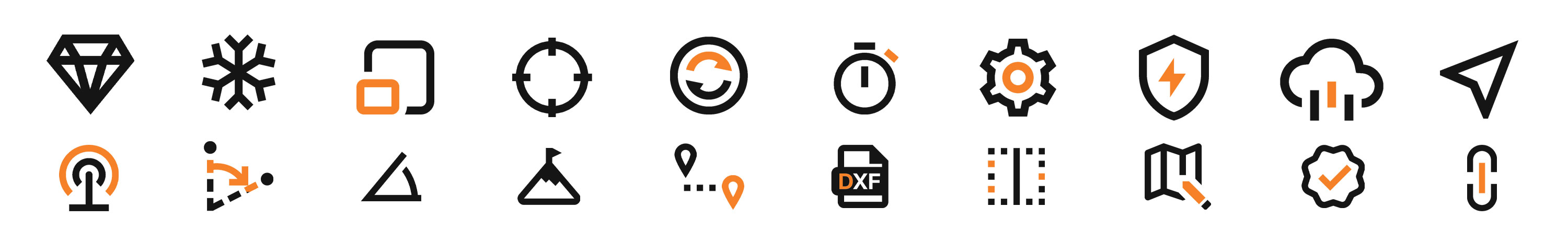 Emlid Reach RS4 characteristics icons summary