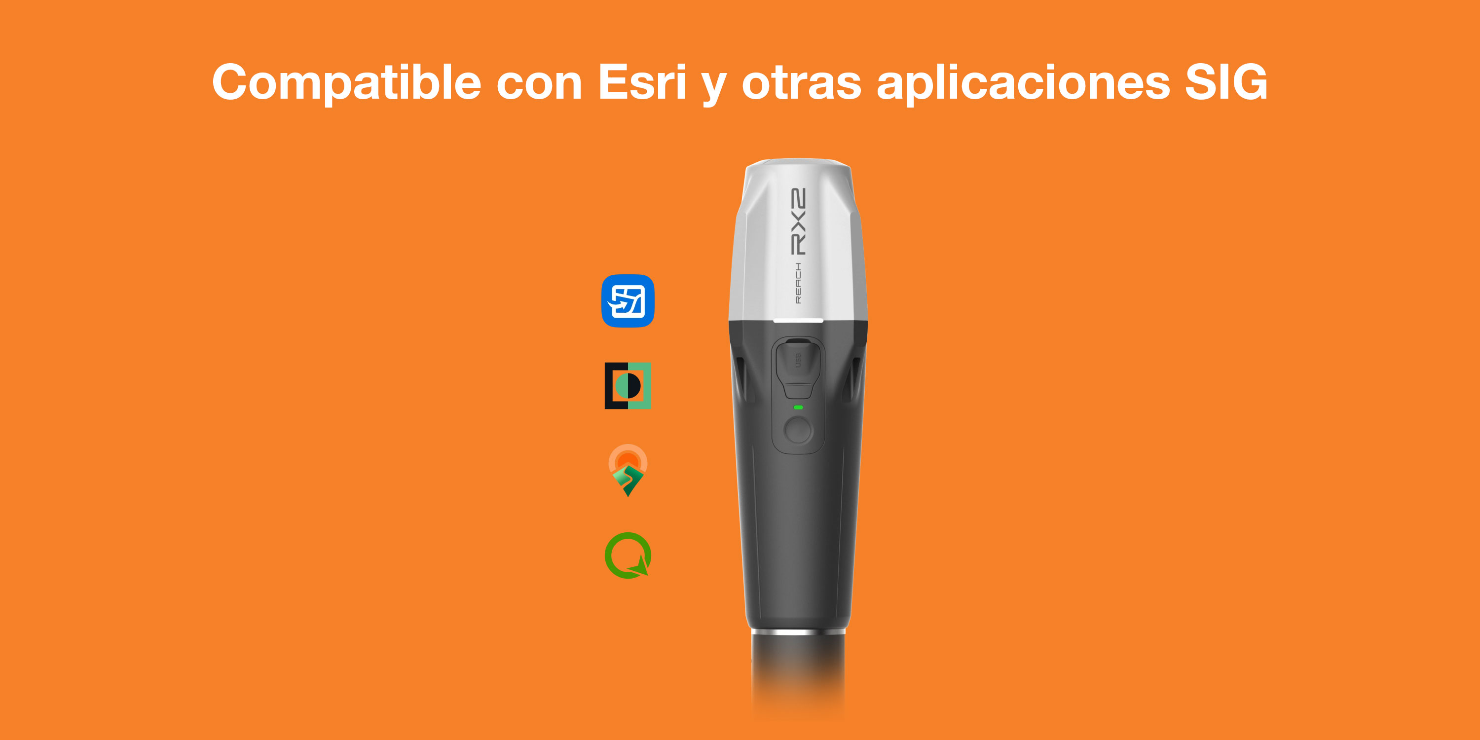 El reach RX2 es compatible con Esri