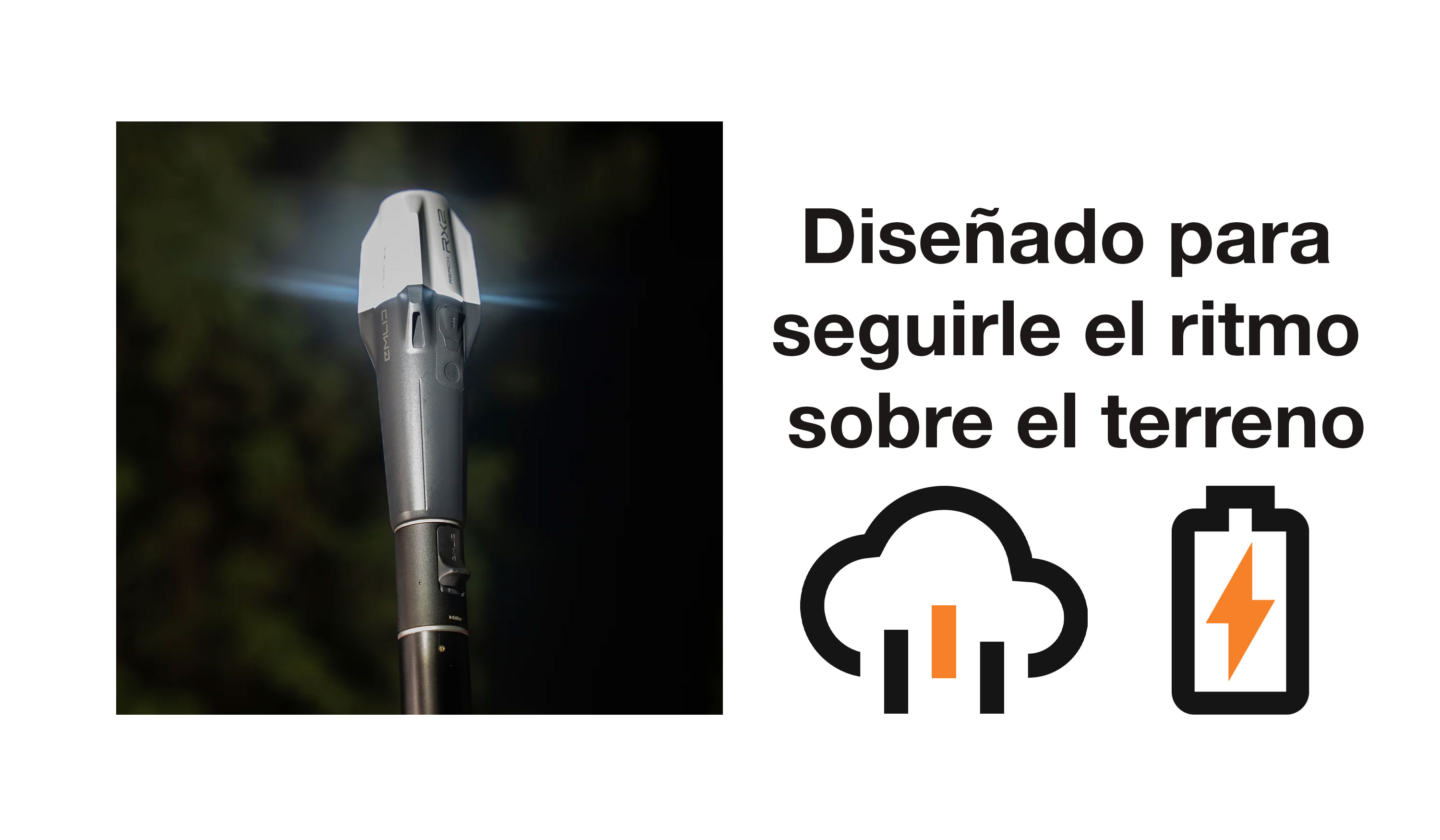 Diseñado para seguirle el ritmo sobre el terreno