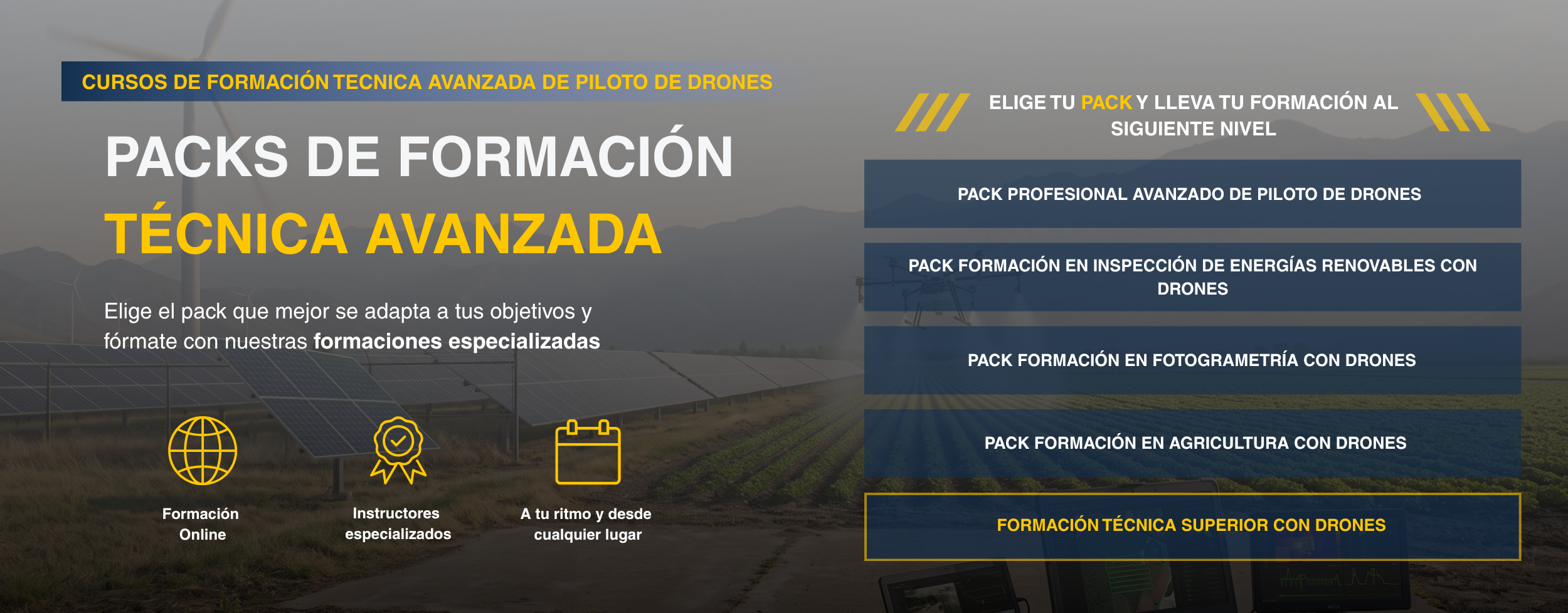 Packs Formación Técnica Avanzada 